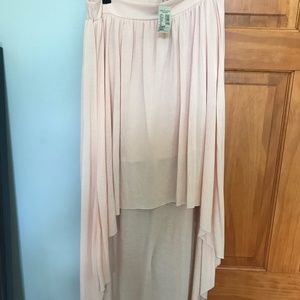 NEW American Eagle Blush High Low Skirt
